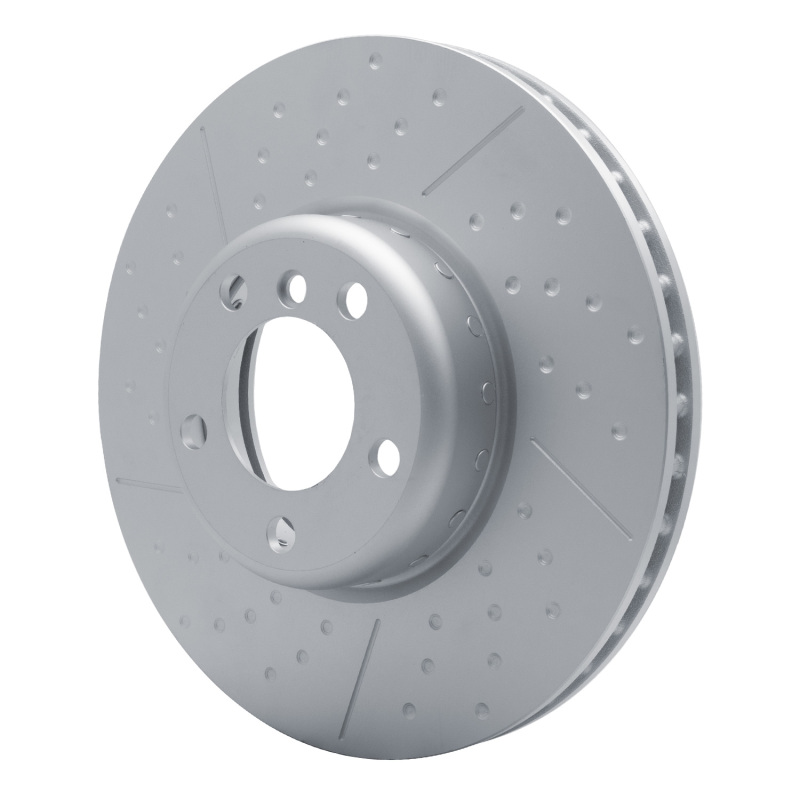 BMW 230I xDrive Brake Rotor (1) - Front - R1 Concepts - Carbon Alloy GeoMET Dimpled & Slotted - `12-`21